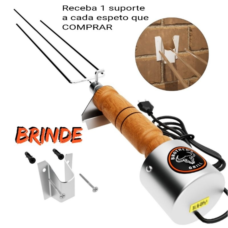 Espeto Giratório Elétrico Brothers Grill Linha eco Churrasco