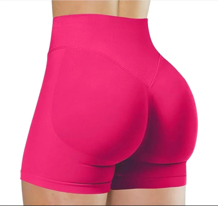 Verão cintura alta shorts de yoga para mulheres moda e sexy calças de fitness cor sólida yoga leggings calças elásticas