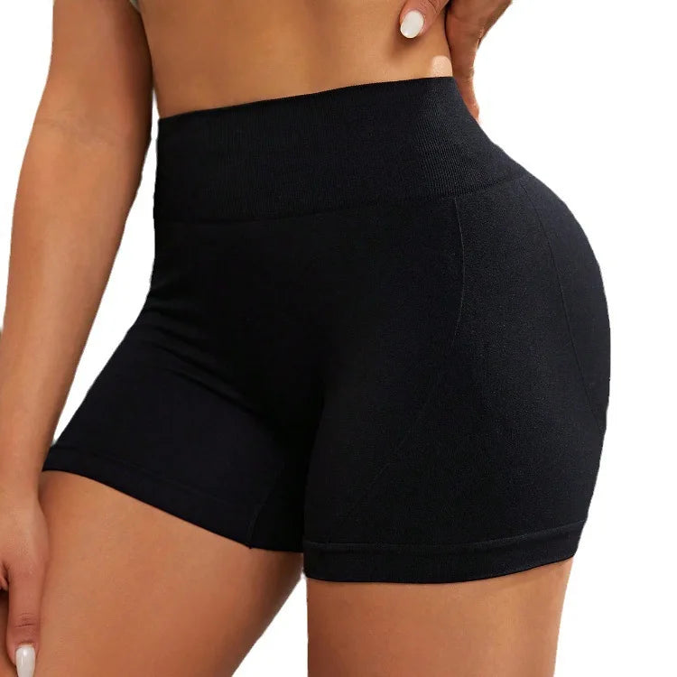 Shorts de fitness feminino apertado ciclismo yoga calças esportivas respiráveis ​​cintura alta