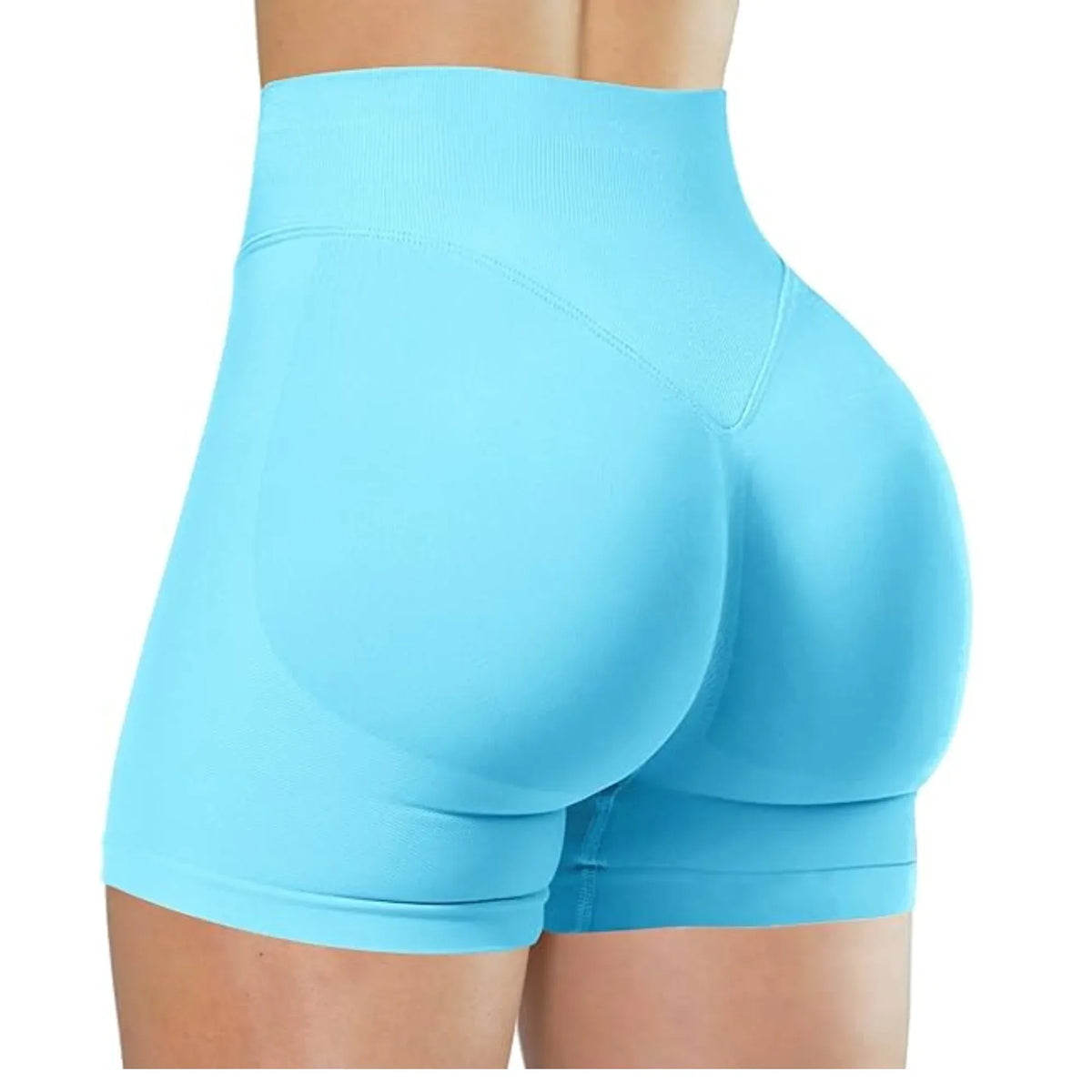 Verão cintura alta shorts de yoga para mulheres moda e sexy calças de fitness cor sólida yoga leggings calças elásticas