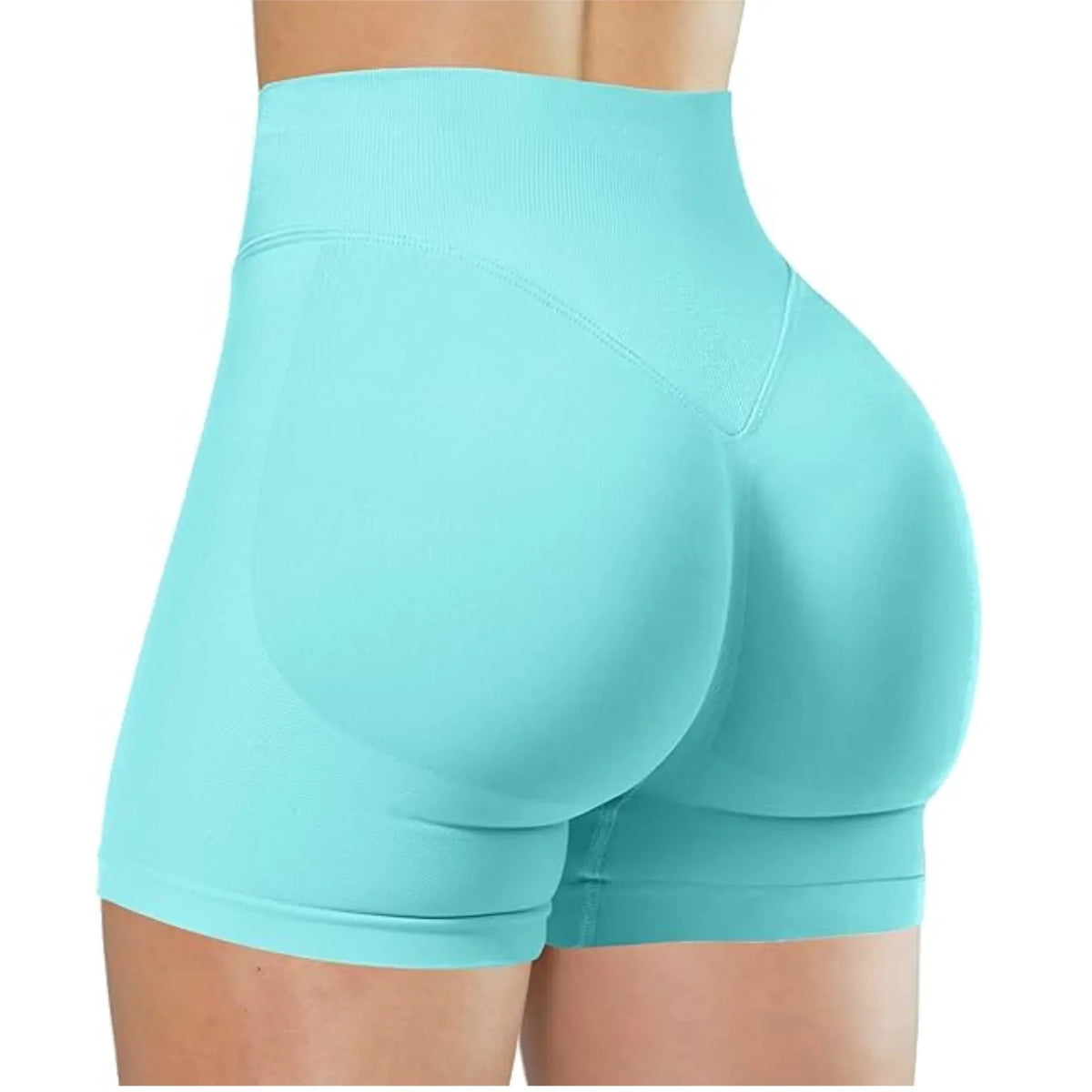 Verão cintura alta shorts de yoga para mulheres moda e sexy calças de fitness cor sólida yoga leggings calças elásticas