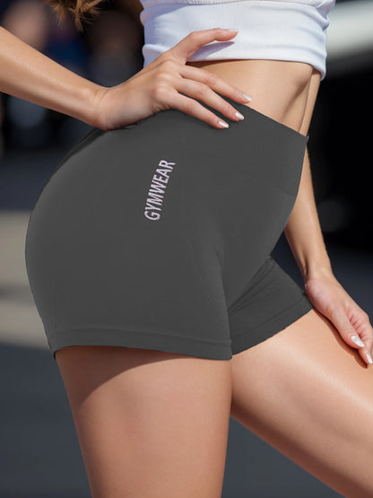 Shorts de fitness feminino apertado ciclismo yoga calças esportivas respiráveis ​​cintura alta