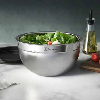 Conjunto de Bowls Tigelas de Inox com Tampa Plástica - Electrolux - bowl - tigela - bowl inox