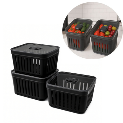 Kit Organizador de Geladeira 3.8 Litros