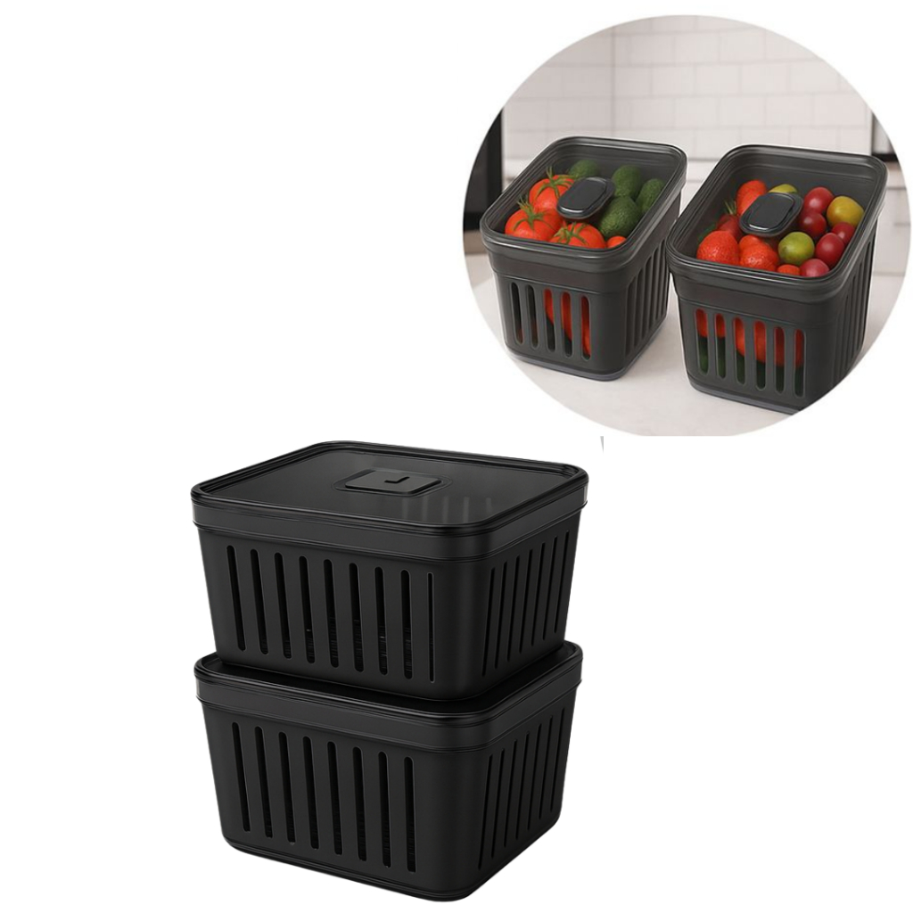 Kit Organizador de Geladeira 3.8 Litros