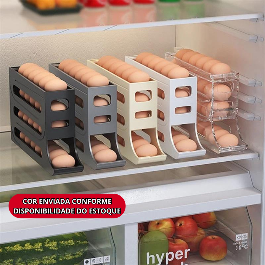 Porta Ovos Deslizante  Para Geladeira