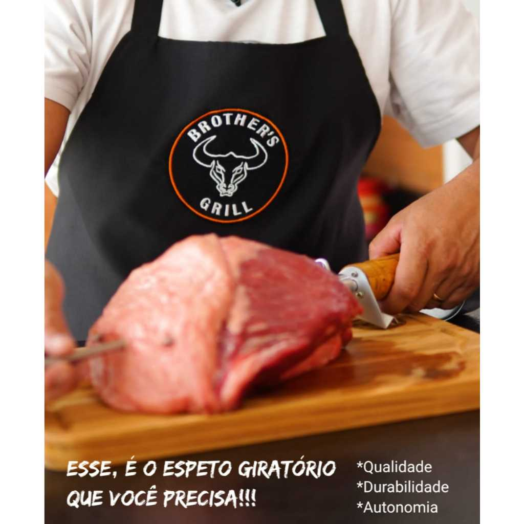 Espeto Giratório Elétrico Brothers Grill Linha eco Churrasco
