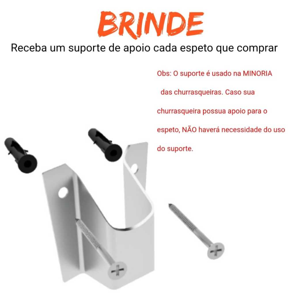 Espeto Giratório Elétrico Brothers Grill Linha eco Churrasco