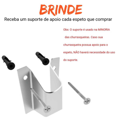 Espeto Giratório Elétrico Brothers Grill Linha eco Churrasco