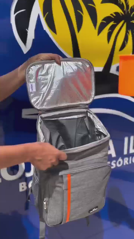 Mochila Térmica Grande 20L Cooler Portátil Impermeável